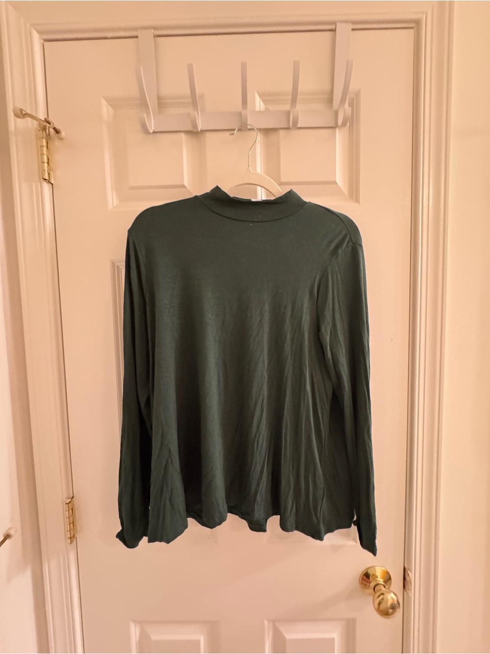 Old Navy Women's Long Sleeve Mock Neck Top - Forest Green